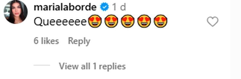 Ronald Acuna Jr.&rsquo;s wife, Maria, reacted to Dior&#039;s post. (Via Instagram)