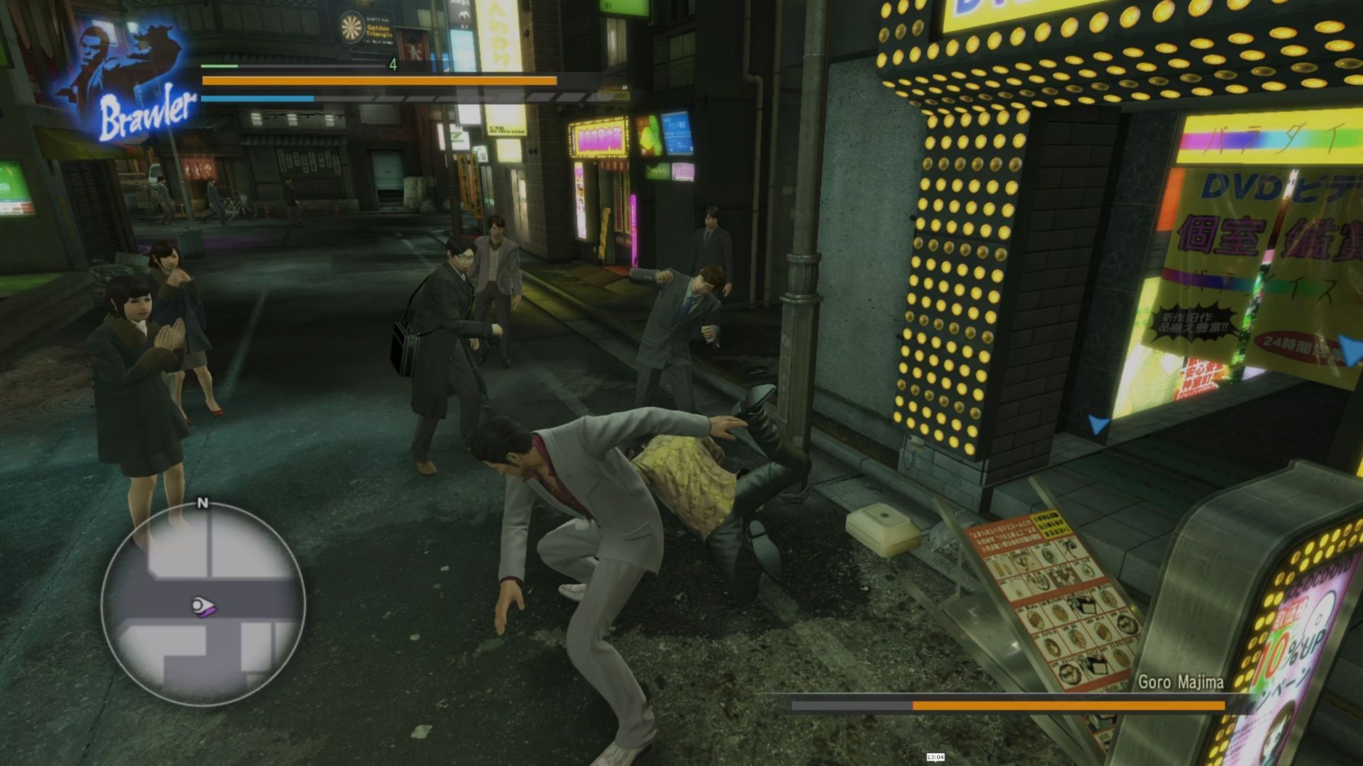 The fights with Majima are just how I remember them (Image via SEGA)