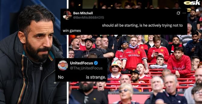 “Is he actively trying not to win games?” - Manchester United fans furious with Amorim for decision to not include defender in XI vs Brentford