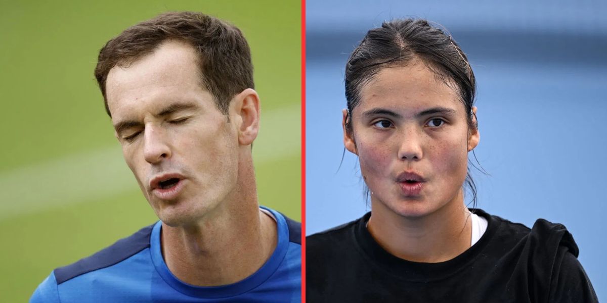 Andy Murray (left), Emma Raducanu (right), Sources: Getty