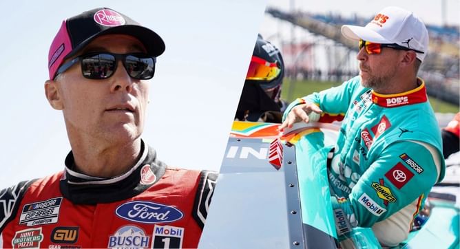 “That was intentional”: Kevin Harvick sets the record straight on Denny Hamlin- Ty Gibbs drama