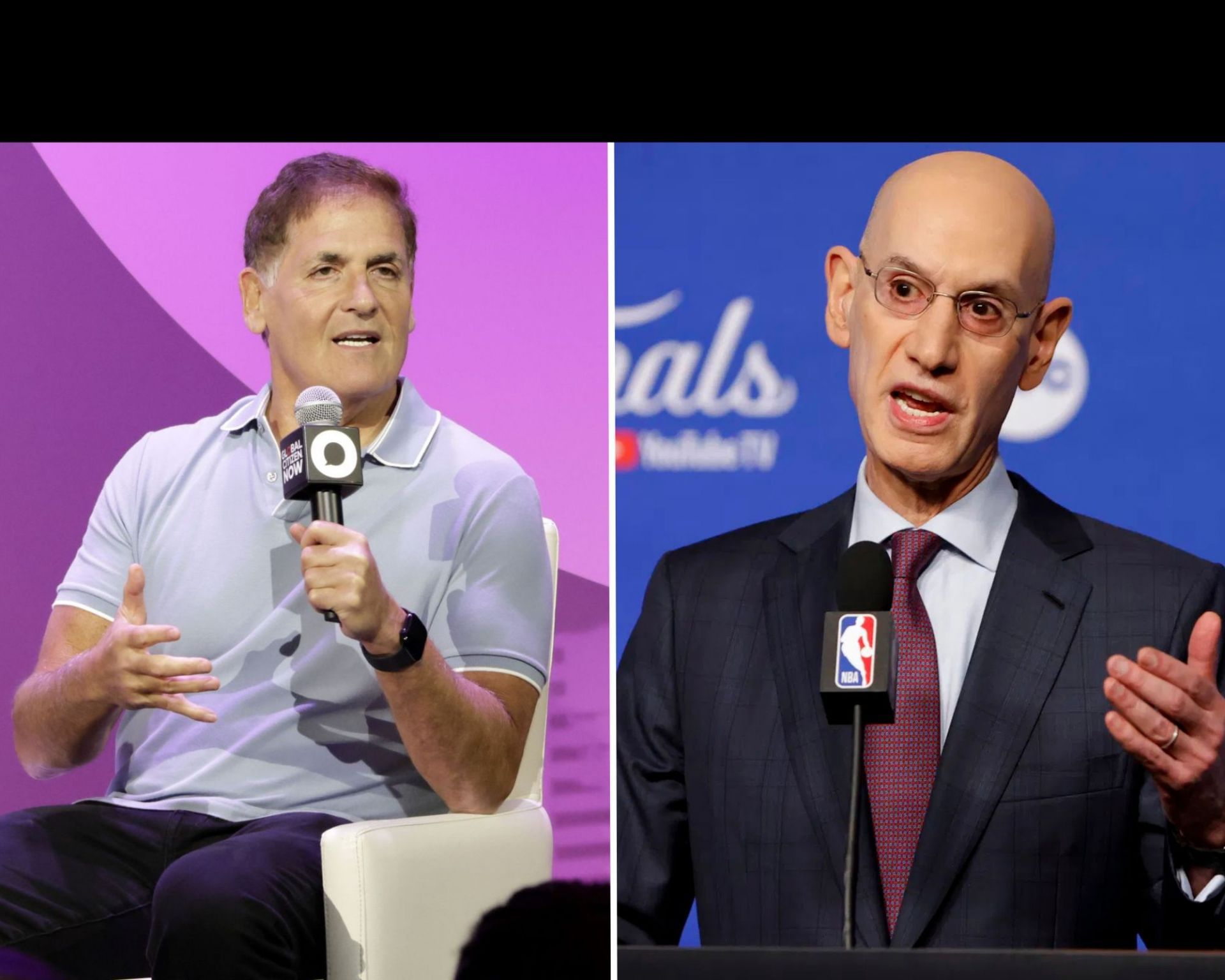 &quot;Adam Silver definitely whiffed on this one&quot; - Mark Cuban backs NBA commissioner amid growing outrage over skyrocketing game prices (Image sources: Getty, Imagn)