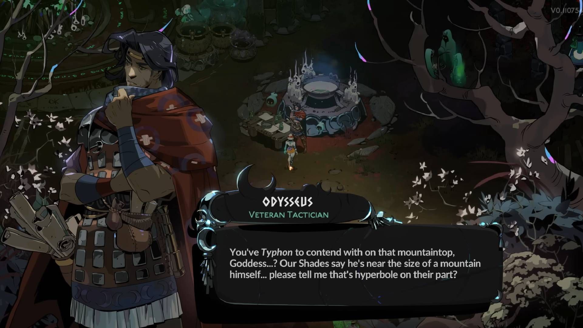Odysseus was the king of Ithaca, now strategist of The Crossroads (Image via Supergiant Games || YouTube@Zenkye)