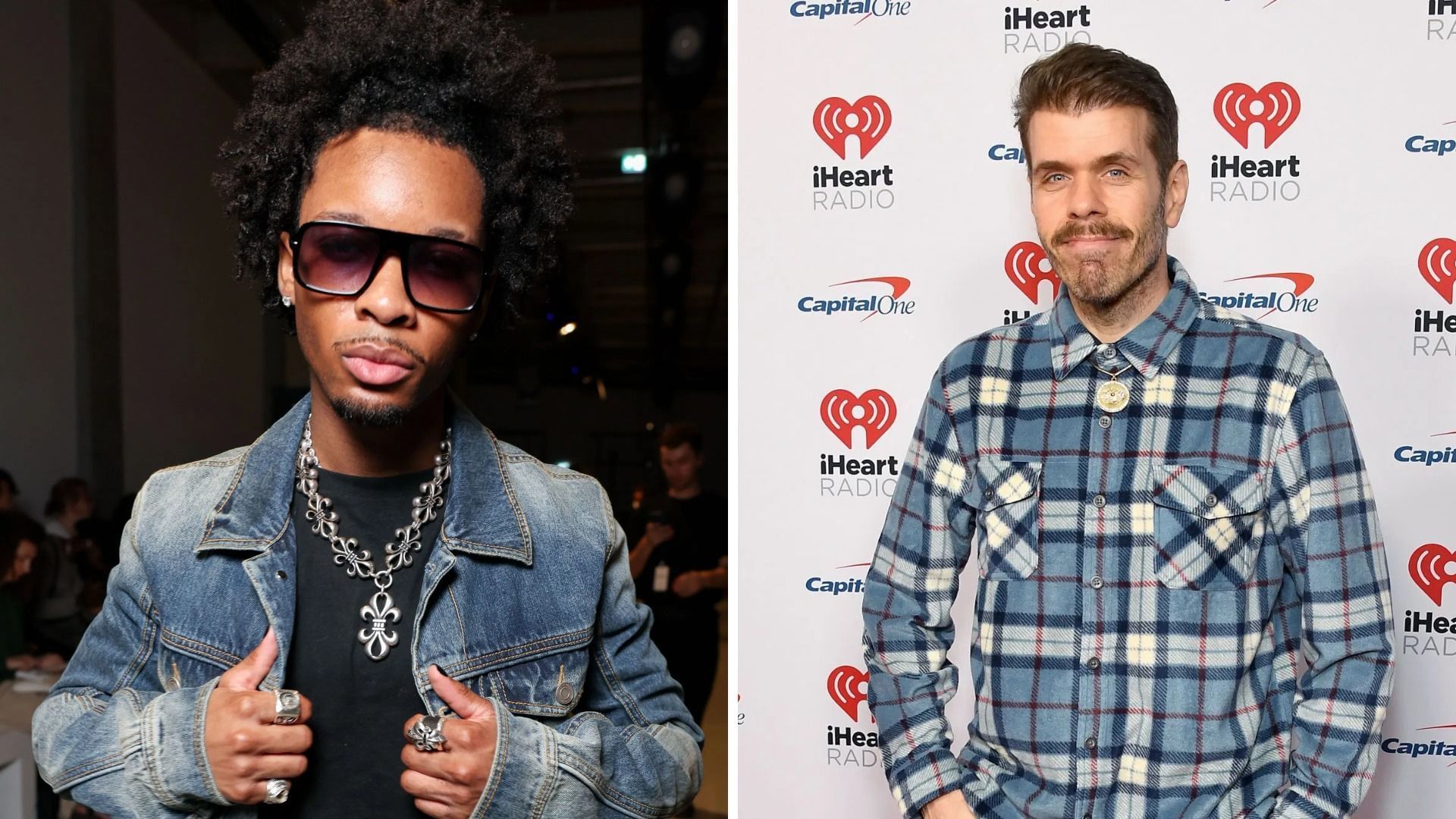 D4vd and Perez Hilton (Image  via Getty)