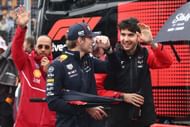 Max Verstappen of Red Bull Racing and Esteban Ocon of Haas at Silverstone Circuit. Source: Getty