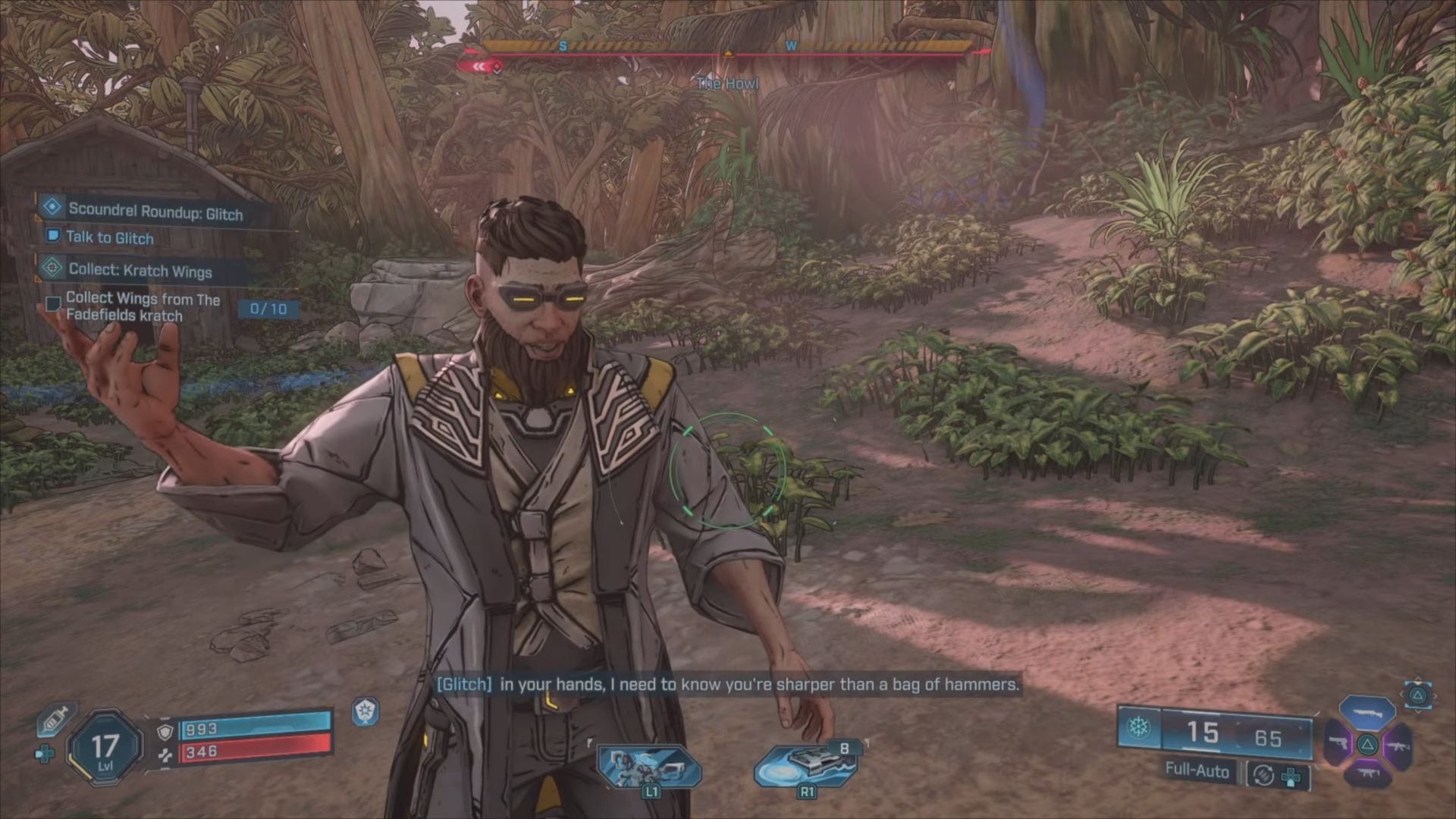Go to Glitch and accept his task (Image via 2K | YouTube/Dan The Delight)
