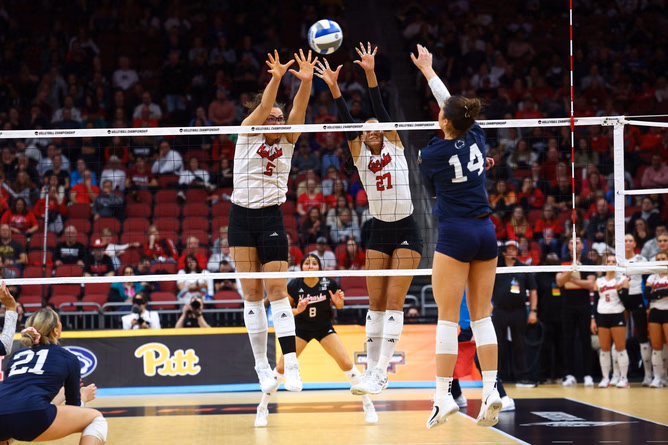 Huskers pay emotional tribute to ex-Nebraska Volleyball coach John Cook at the Bob Devaney Sports Center