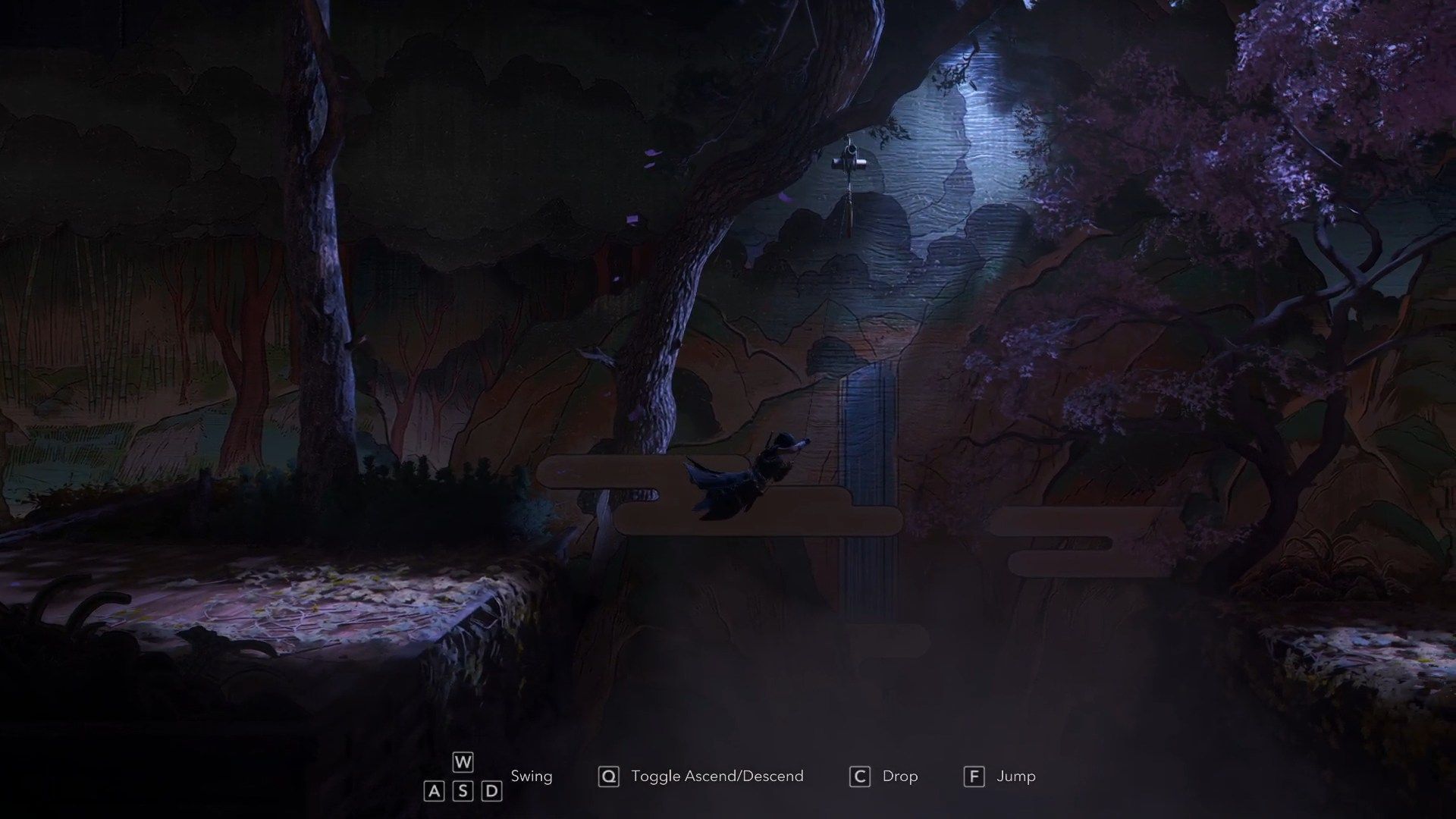 Use the grappling hook to cross the gap (Image via Ubisoft)