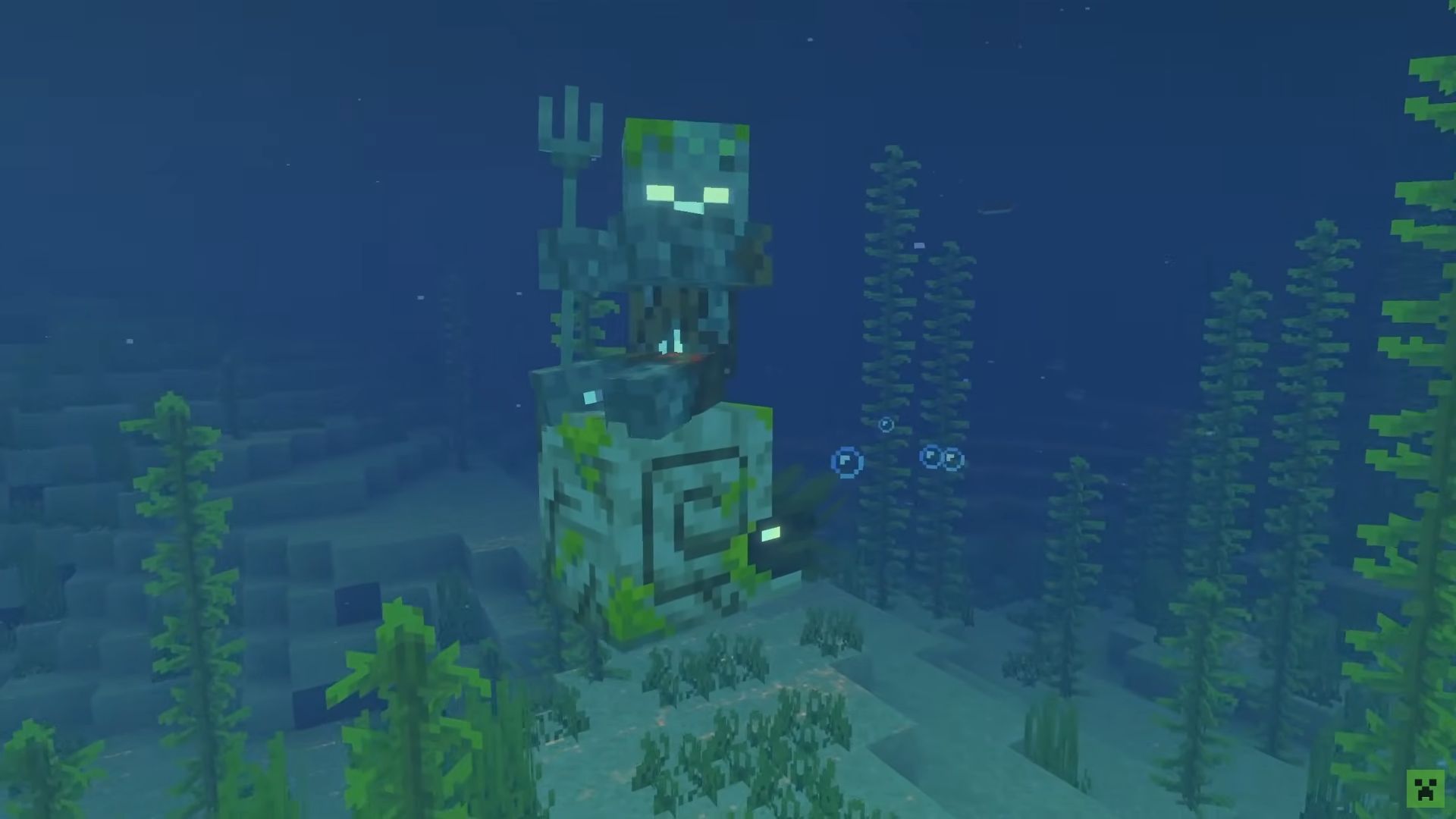 Zombie Nautilus is a neutral/hostile variant (Image via YouTube/Minecraft)