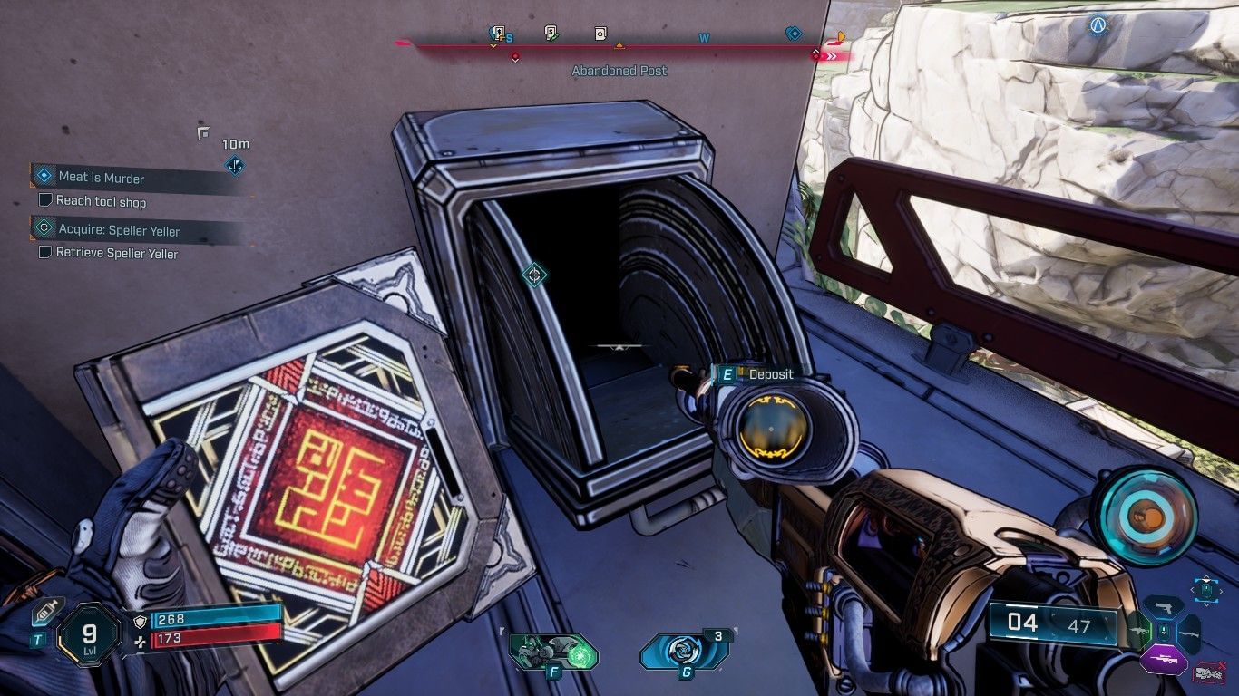 Speller Yeller deposit box (Image via Sportskeeda Gaming || Gearbox)
