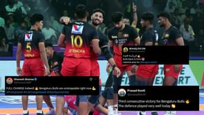 "Bengaluru Bulls are unstoppable right now" - Fans react as Bulls complete a hat-trick of wins in Pro Kabaddi 2025