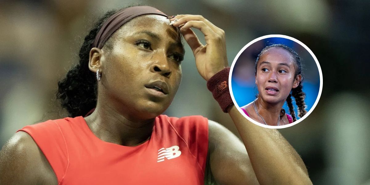 Coco Gauff (background), Leylah Fernandez (inset), Sources: Getty
