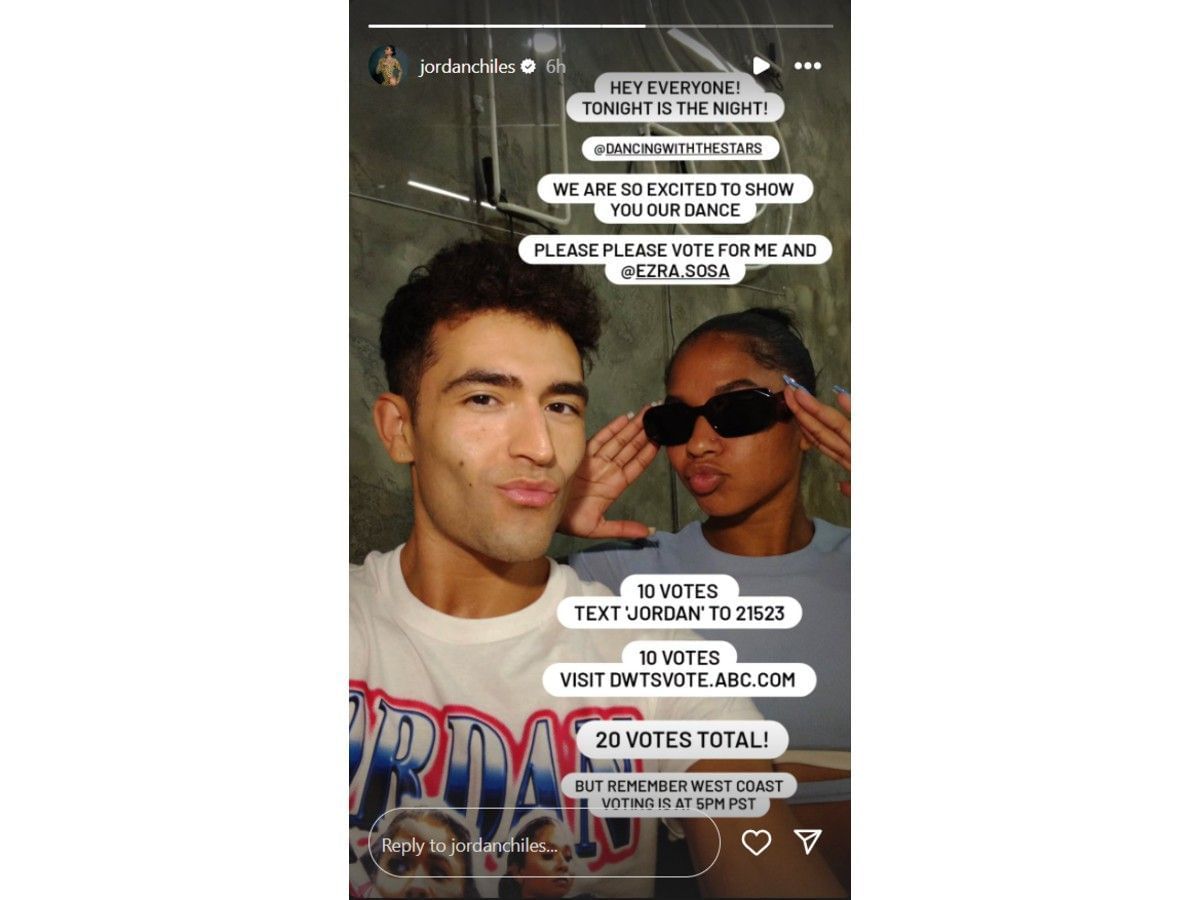 Chiles&#039; Instagram story