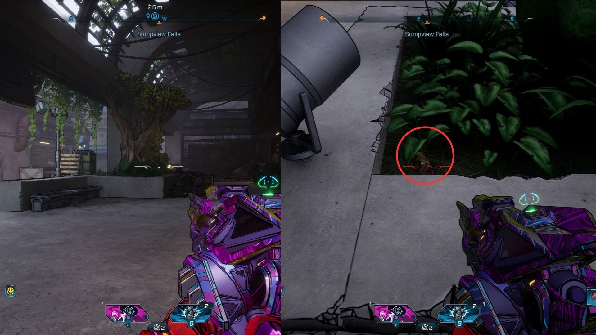 Find the Burrito near the tree (Image via 2K)