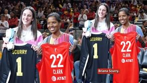 "It's an honor to meet you": Caitlin Clark showered with kind words by Briana Scurry during heartfelt courtside moment