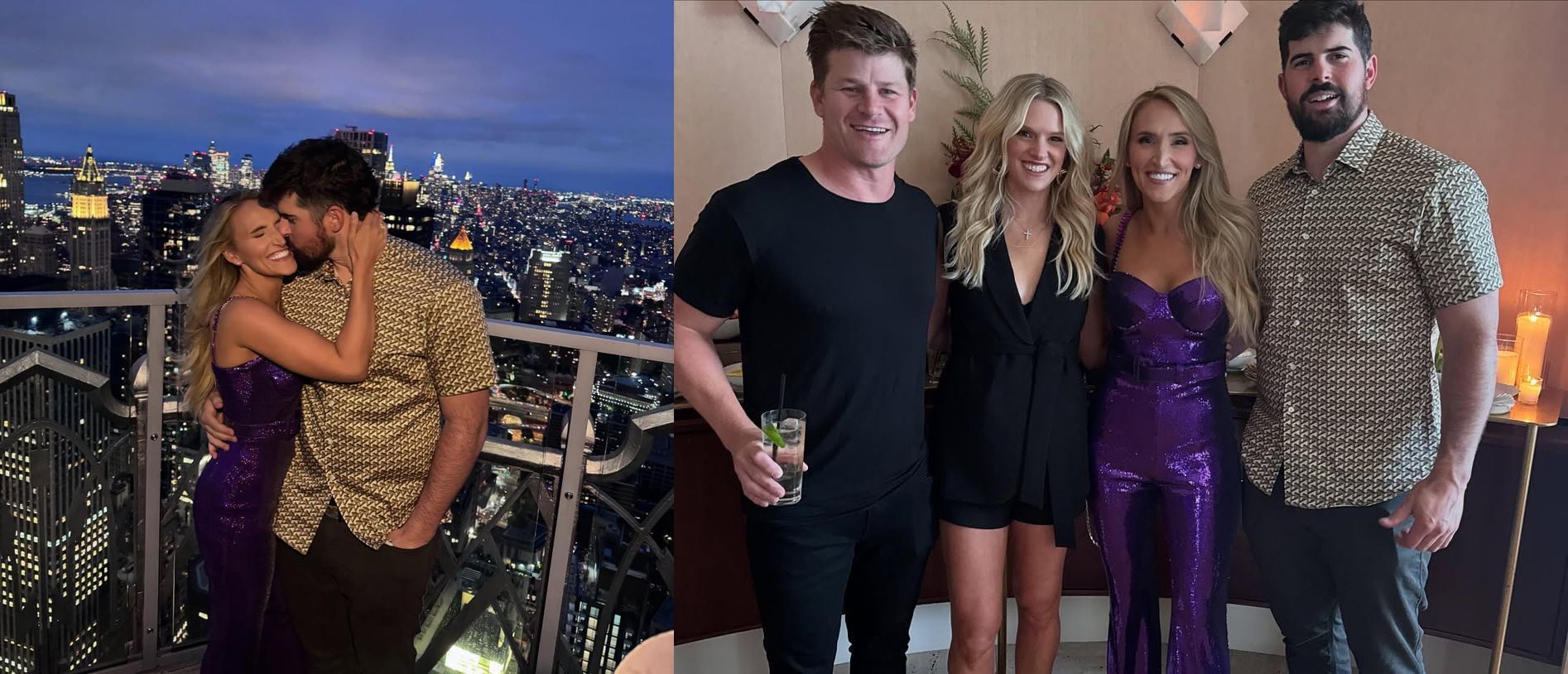 Carlos Rodon with his wife Ashley.(via Instagram)