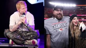 Ed Sheeran drops 1-word response after "not receiving a DM" from Taylor Swift about her engagement with Travis Kelce