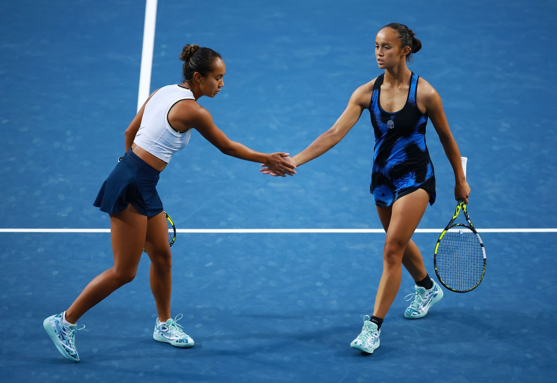 Leylah and Bianca Fernandez at the WTA 1000 National Bank Open Presented by Rogers 2024 - Day 6 - (Source: Getty)