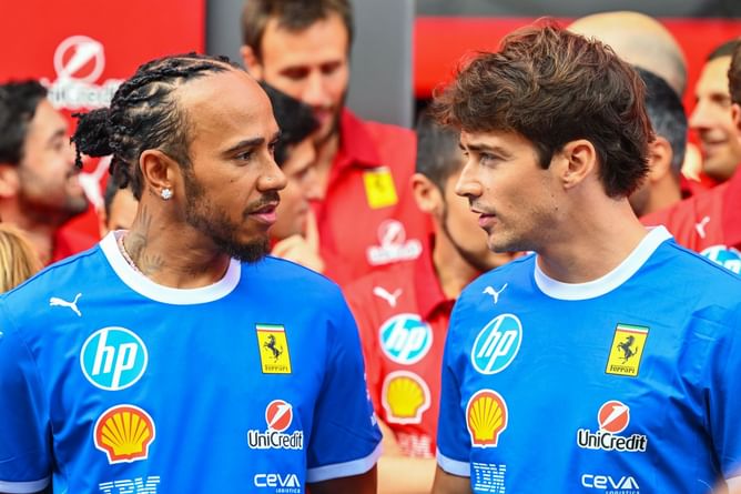 Lewis Hamilton explains key highlight move involving Charles Leclerc: “Just to really show solidarity”