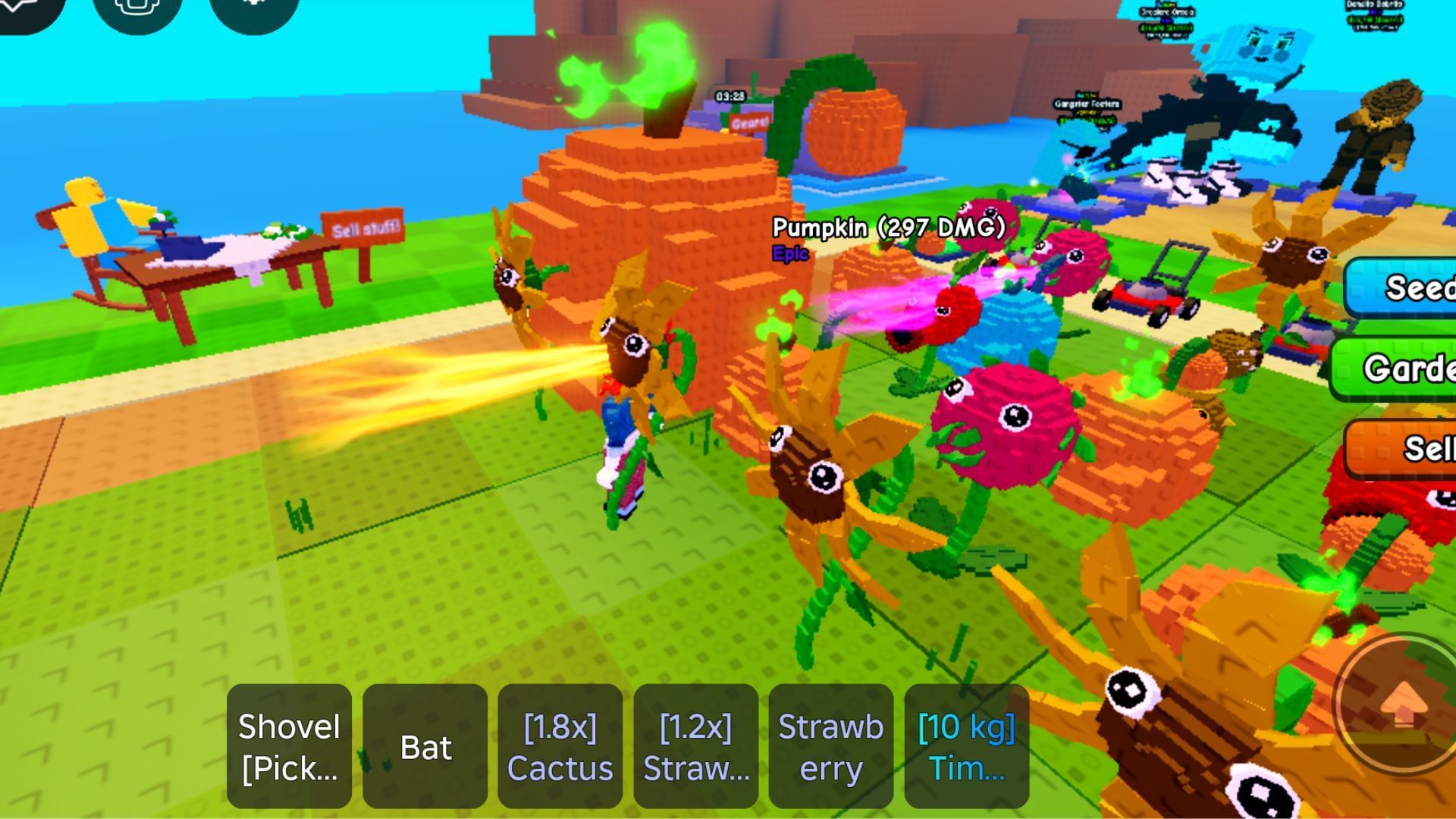 Damage stat of Big Pumpkin (Image via Roblox)