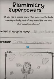 Chicago's school homework (Image credits: Instagram/@kimkardashian)
