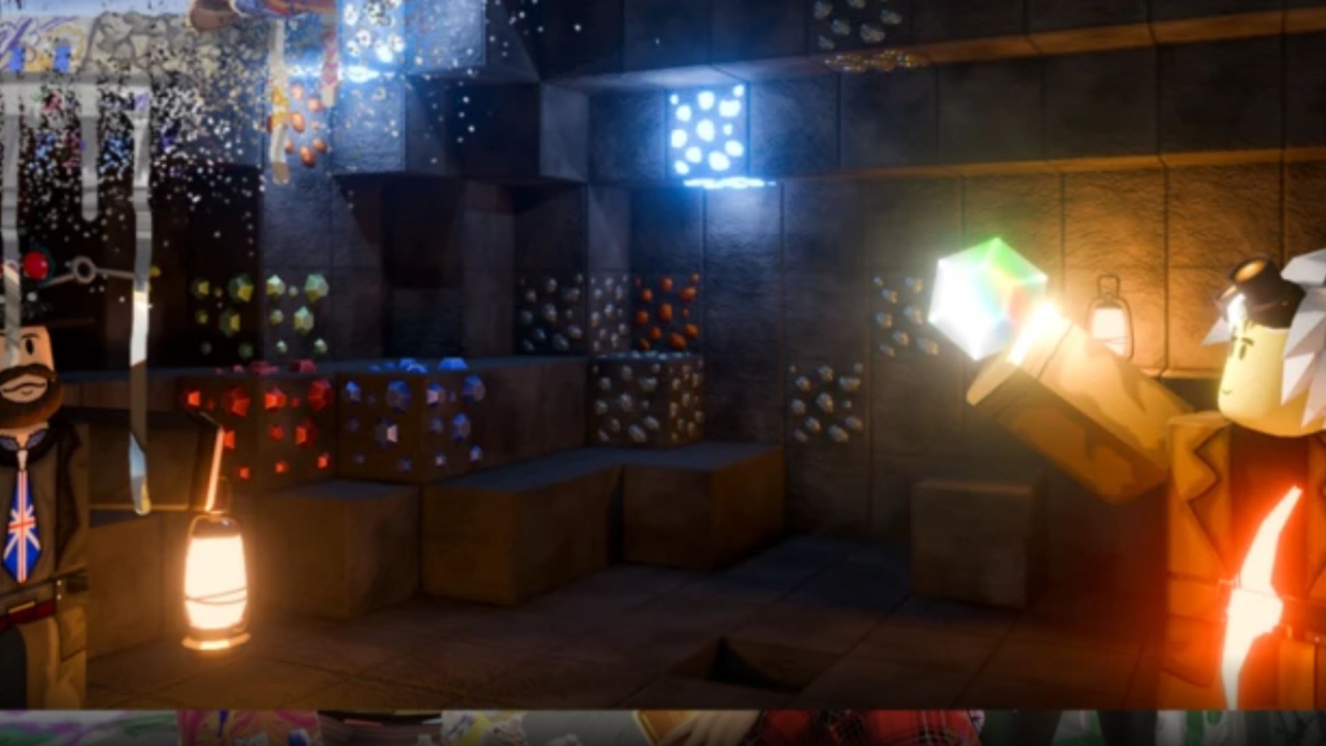 Rarer gems and ores will spawn in the deep layers of mines (Image via Roblox)