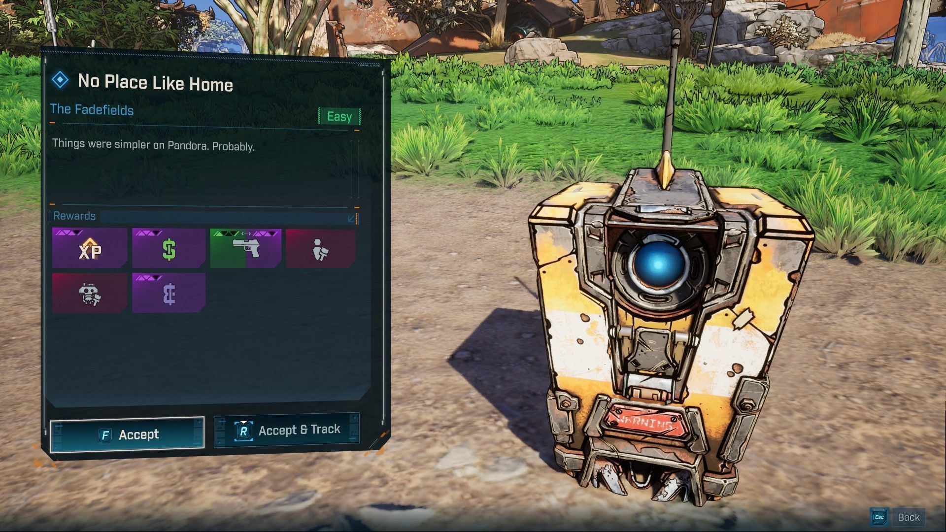 Help Claptrap get the items back (Image via 2K)