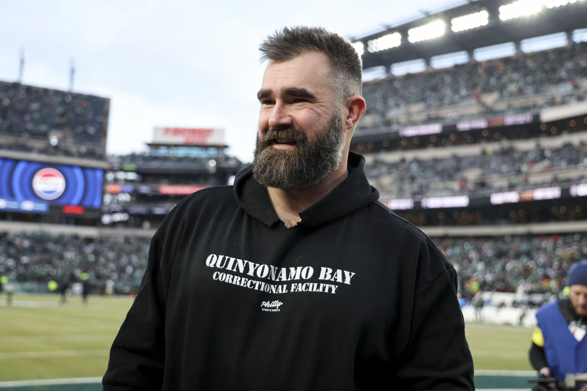 Former Philadelphia Eagles center Jason Kelce  - Source: Getty