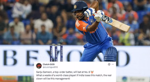 "What a waste of a world-class player!" - Fans fume as Sanju Samson dropped to No. 8 in IND vs BAN Asia Cup 2025 Super 4 clash