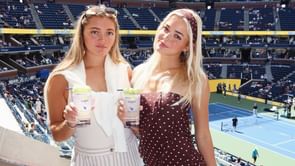 Olivia Dunne reacts as sister Julz poses in shimmery purple fit and drops playful remark about their VMAs appearance together