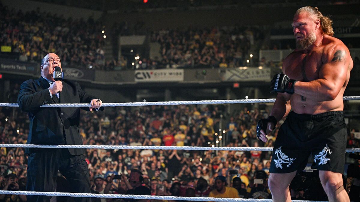 Paul Heyman and Brock Lesnar (Image Credits: WWE.com)
