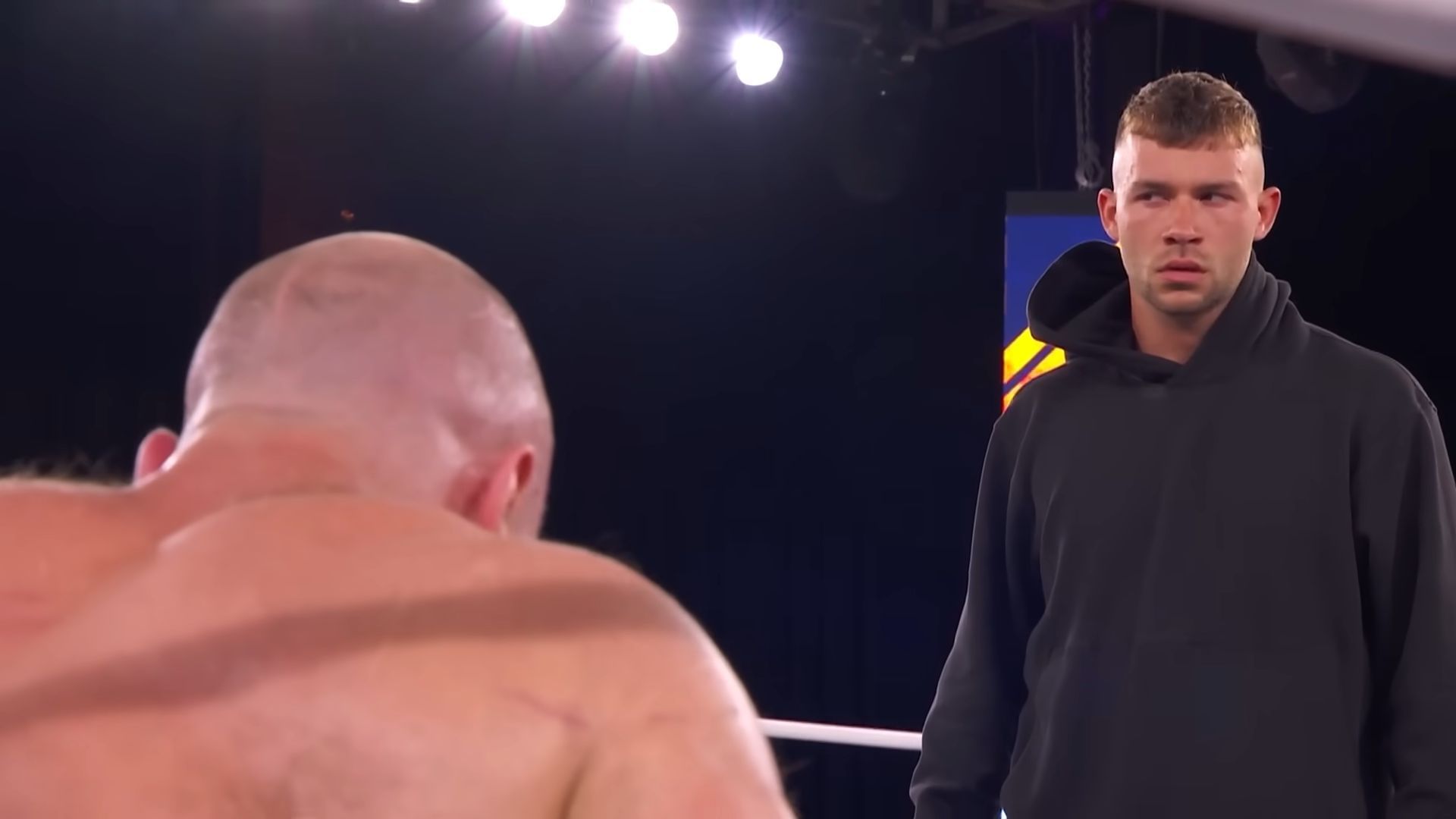 Daniel Garcia comes to the aid of Jon Moxley [Image Credits: All Elite Wrestling on YouTube]