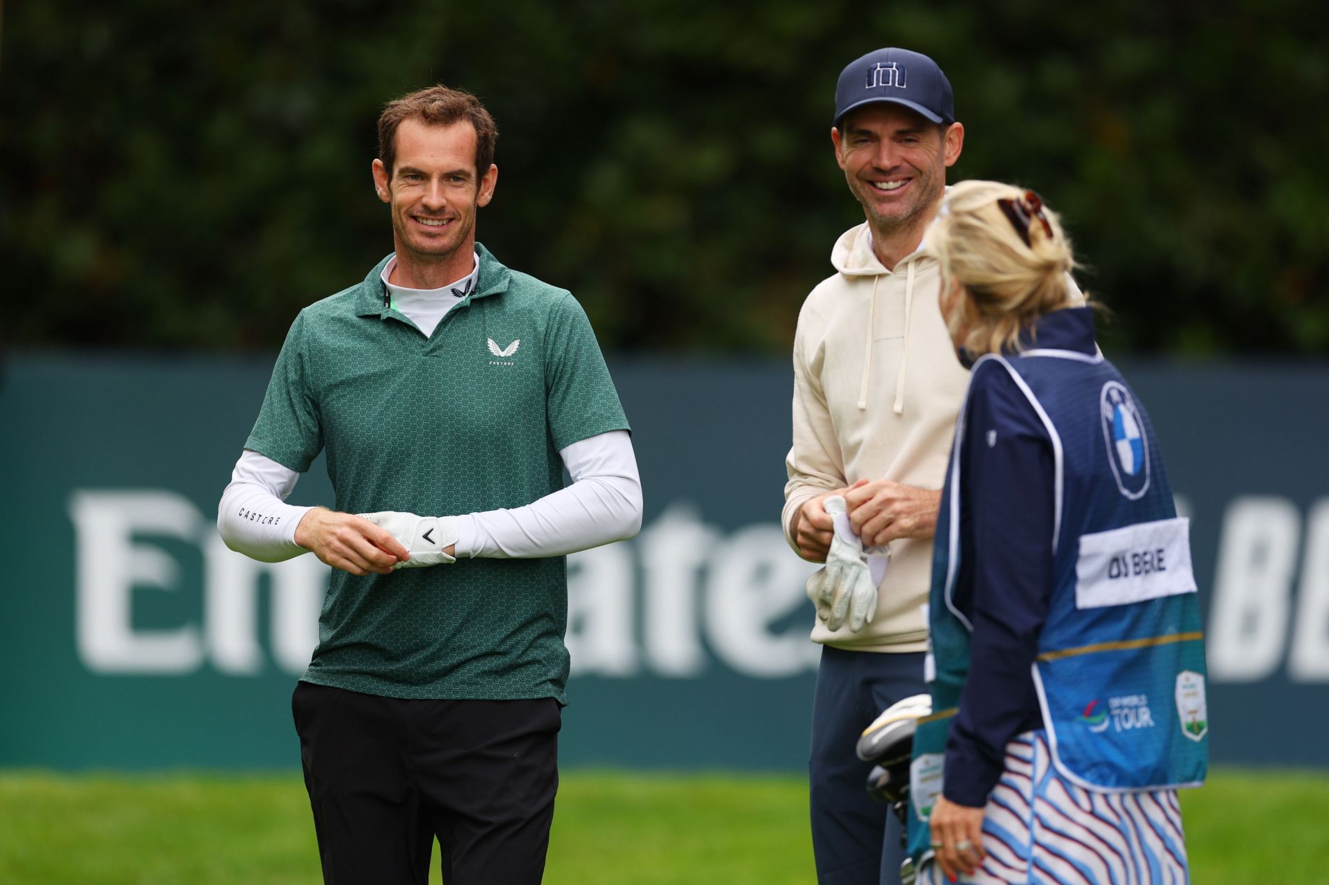 Andy Murray and Jimmy Anderson at the BMW PGA Championship 2024 (Image Source: Getty)