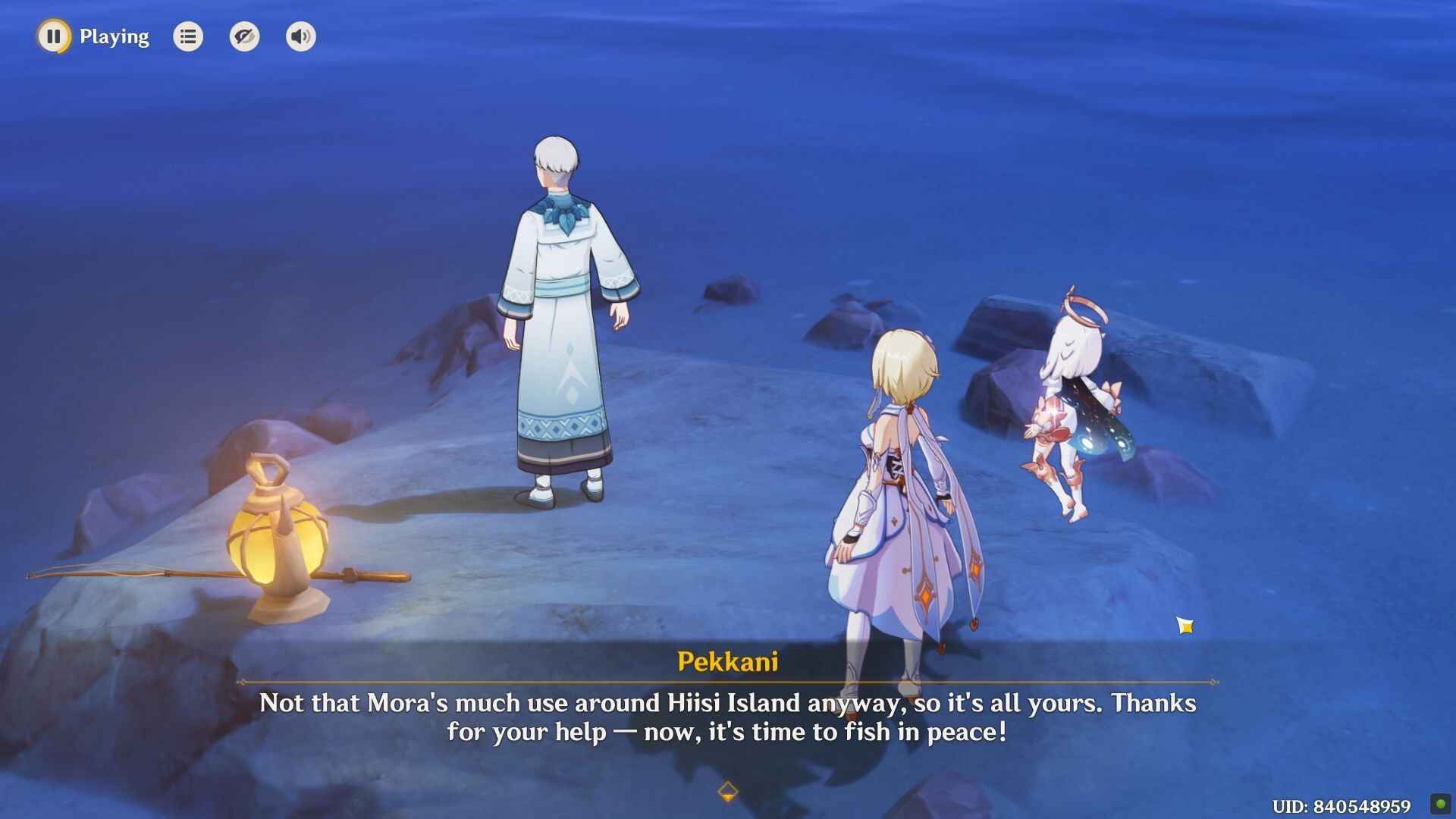 Talk to Pekkani to finish the quest (Image via HoYoverse)