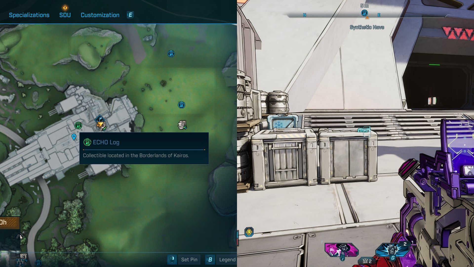 The first Log is outside the facility (Image via 2K)