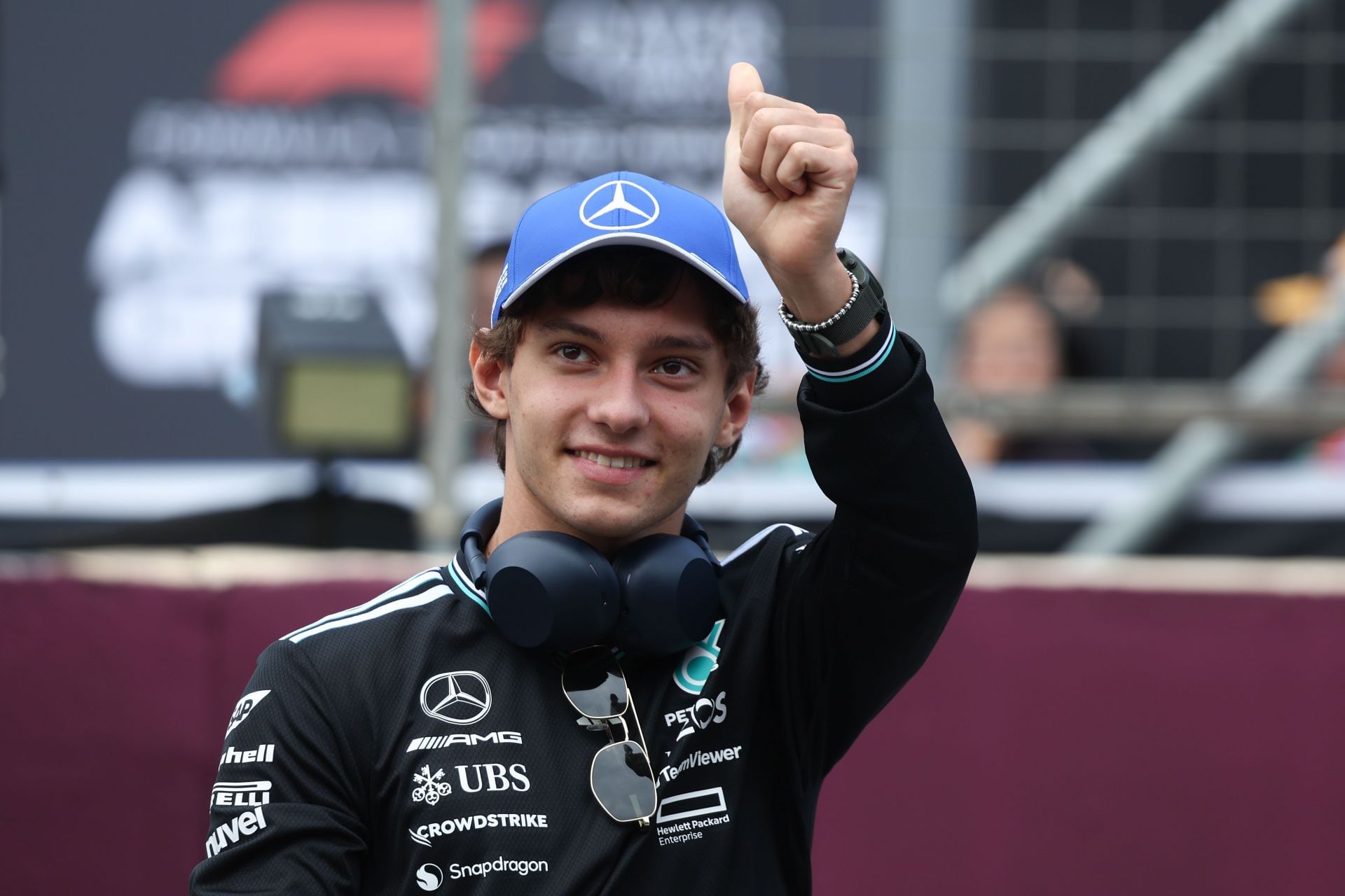 Andrea Kimi Antonelli at the 2025 F1 Azerbaijan Grand Prix - Source: Getty
