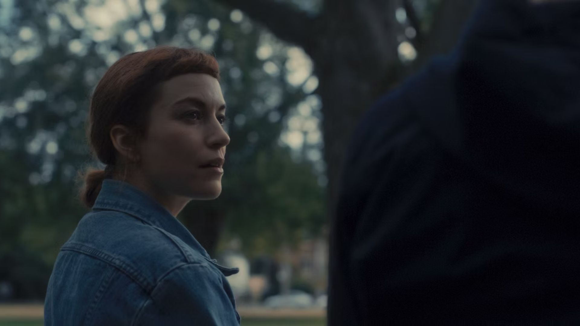 Lower as librarian Miriam (Image via Game Theory Films)