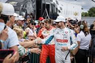Will Power and Kyle Kirkwood greet fans at the NTT INDYCAR Series Snap-On Milwaukee Mile 250 - Source: Getty