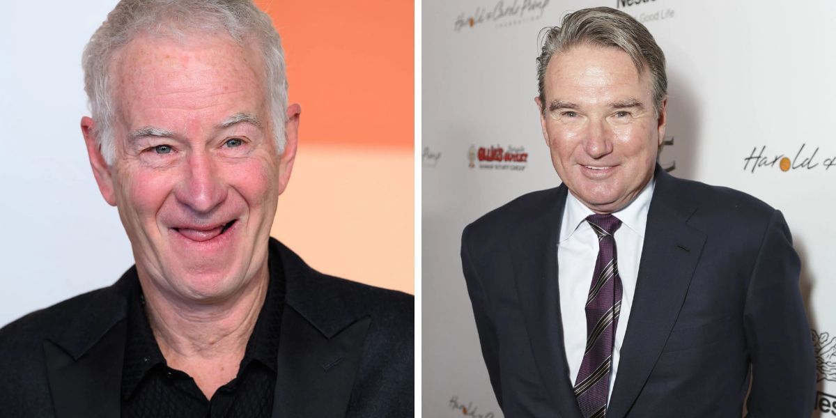 John McEnroe and Jimmy Connors. (Images by Getty)