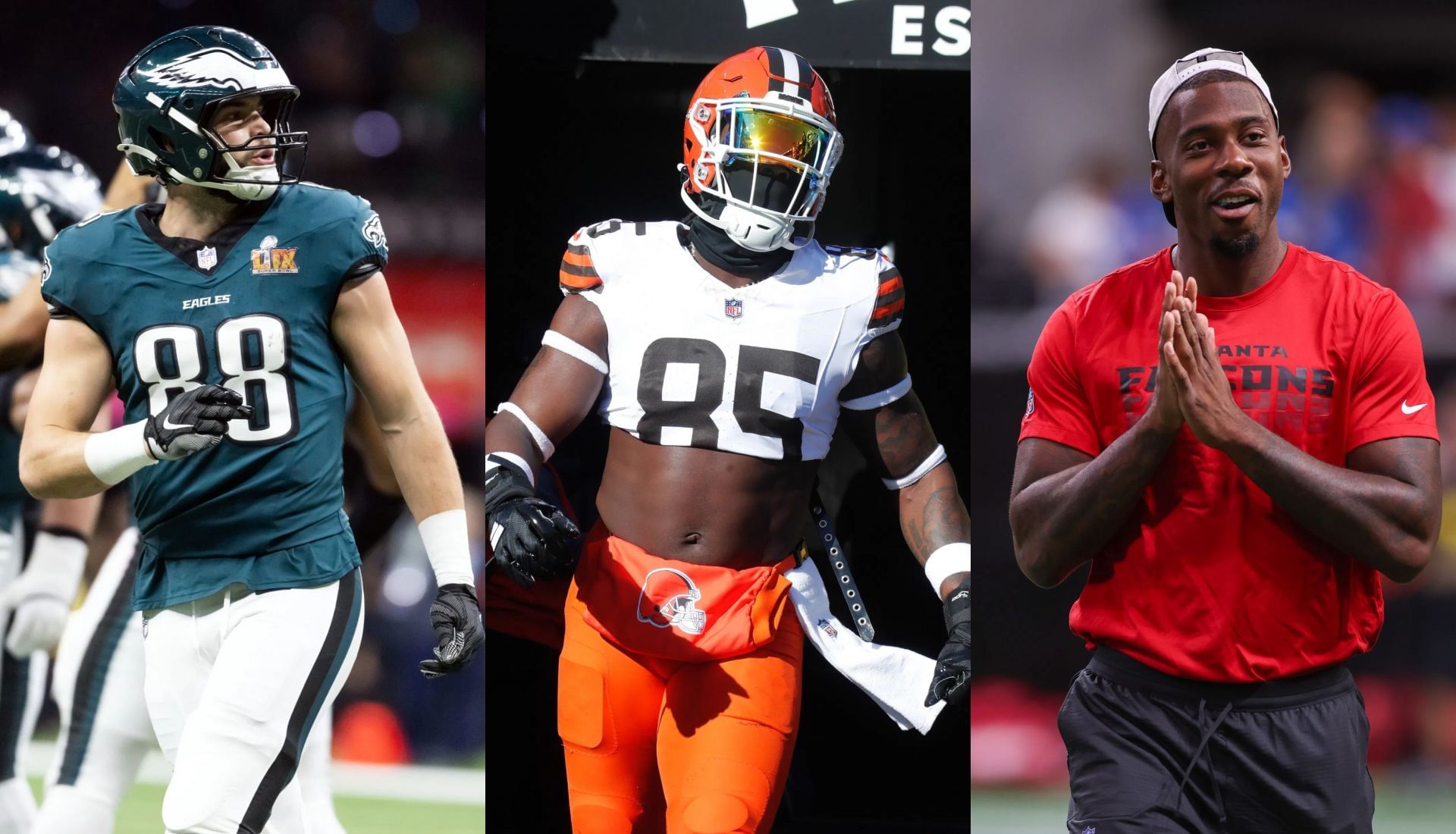 Dallas Goedert or David Njoku or Kyle Pitts: Who should I start in Fantasy Football Week 3? (Credits: IMAGN)