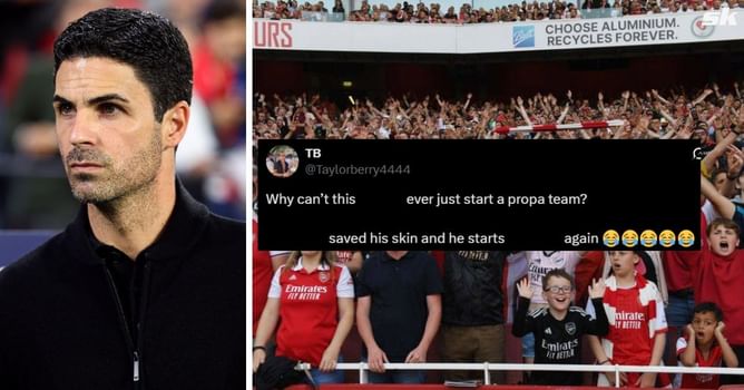 "What's with the gimmick", "Why is he always starting" - Arsenal fans unhappy wth star's inclusion in XI to face Newcastle