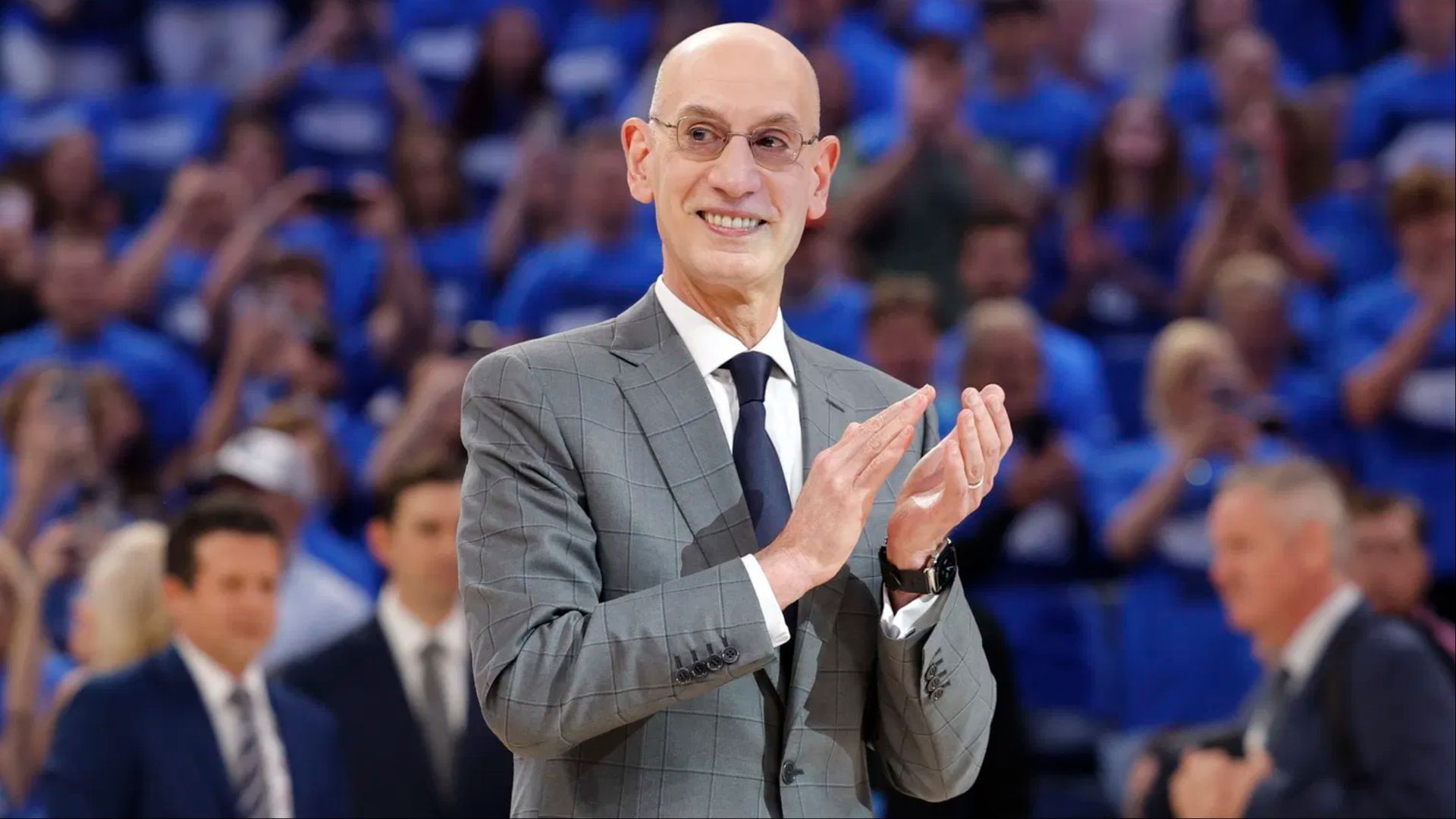 Adam Silver lands in hot water for suggesting fans priced out of subscriptions settle for highlights. (Photo: IMAGN)