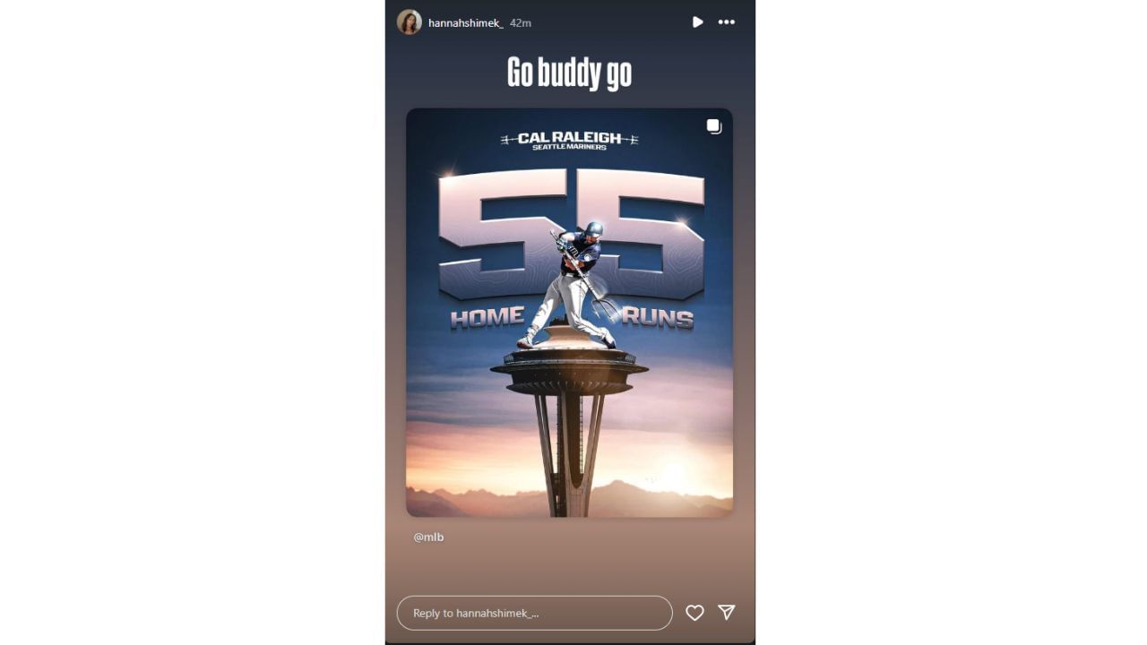 Hannah&#039;s Instagram story