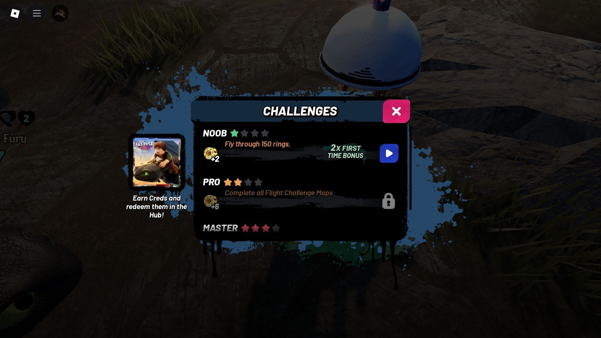 The Takeover challenges (Image via Roblox)
