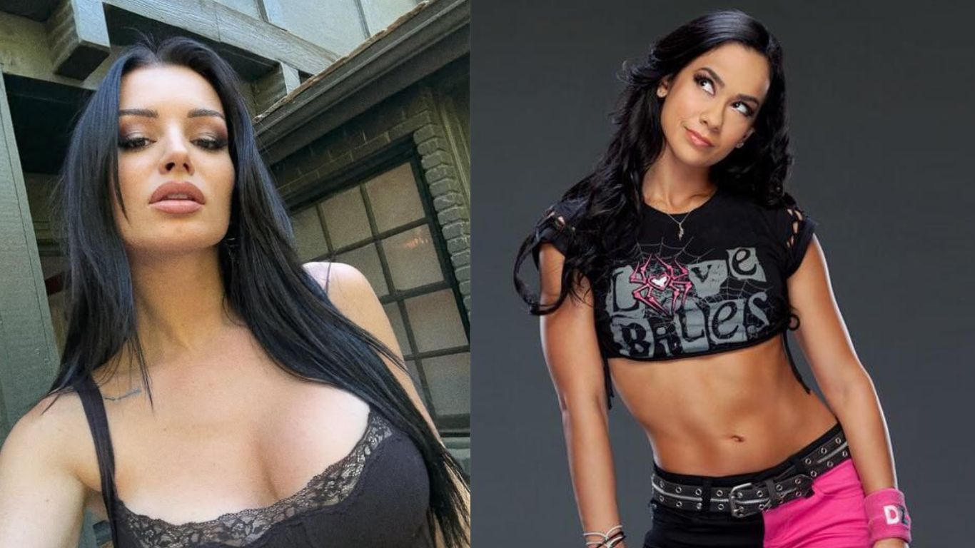Saraya (left) and AJ Lee (right) [Images via Saraya
