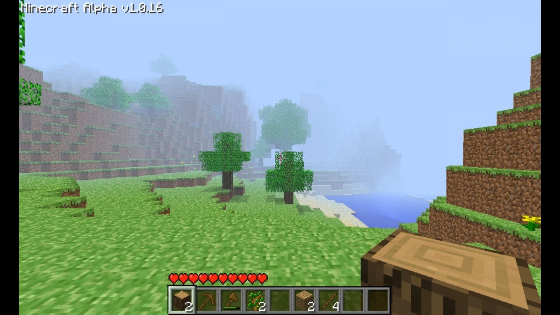 The alpha version of Java Edition mostly had a heavy fog option (Image via Sportskeeda Gaming || Mojang Studios)