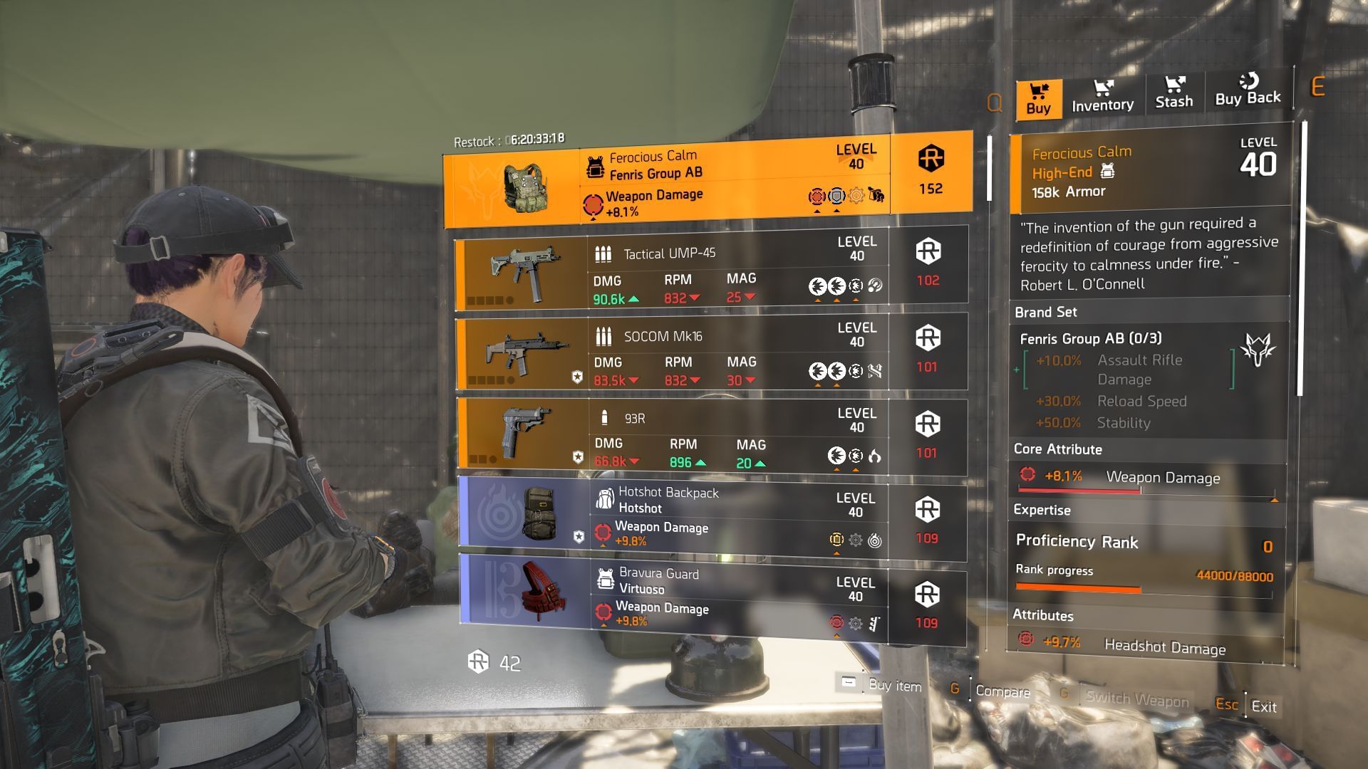 The Division 2 vendor found at DZ South (Image via SK Gaming || Ubisoft)