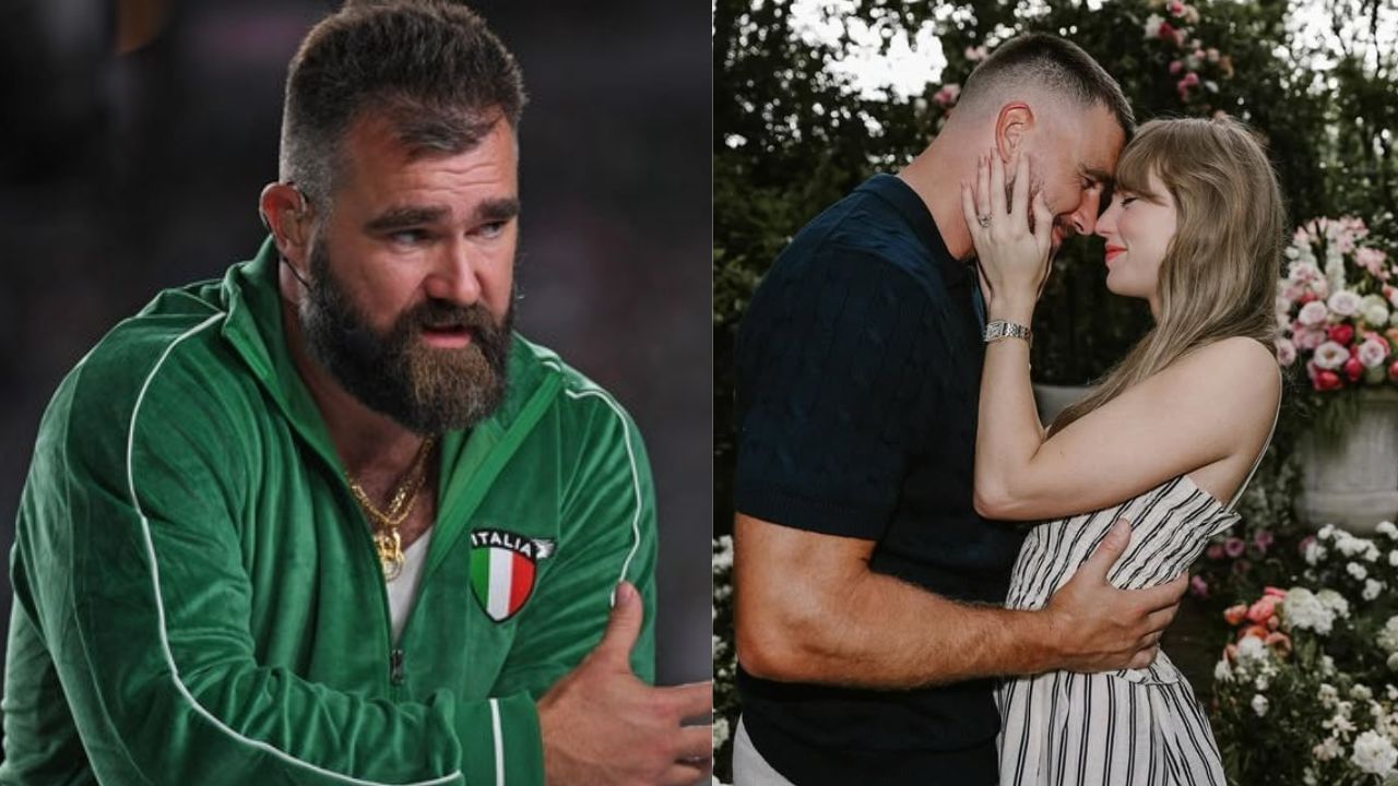 Jason Kelce drops F-bomb as Travis Kelce gives advice after his engagement with Taylor Swift