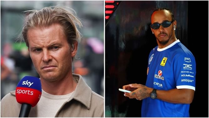 Watch: Lewis Hamilton walks past Nico Rosberg without acknowledging him before the start of F1 Italian GP