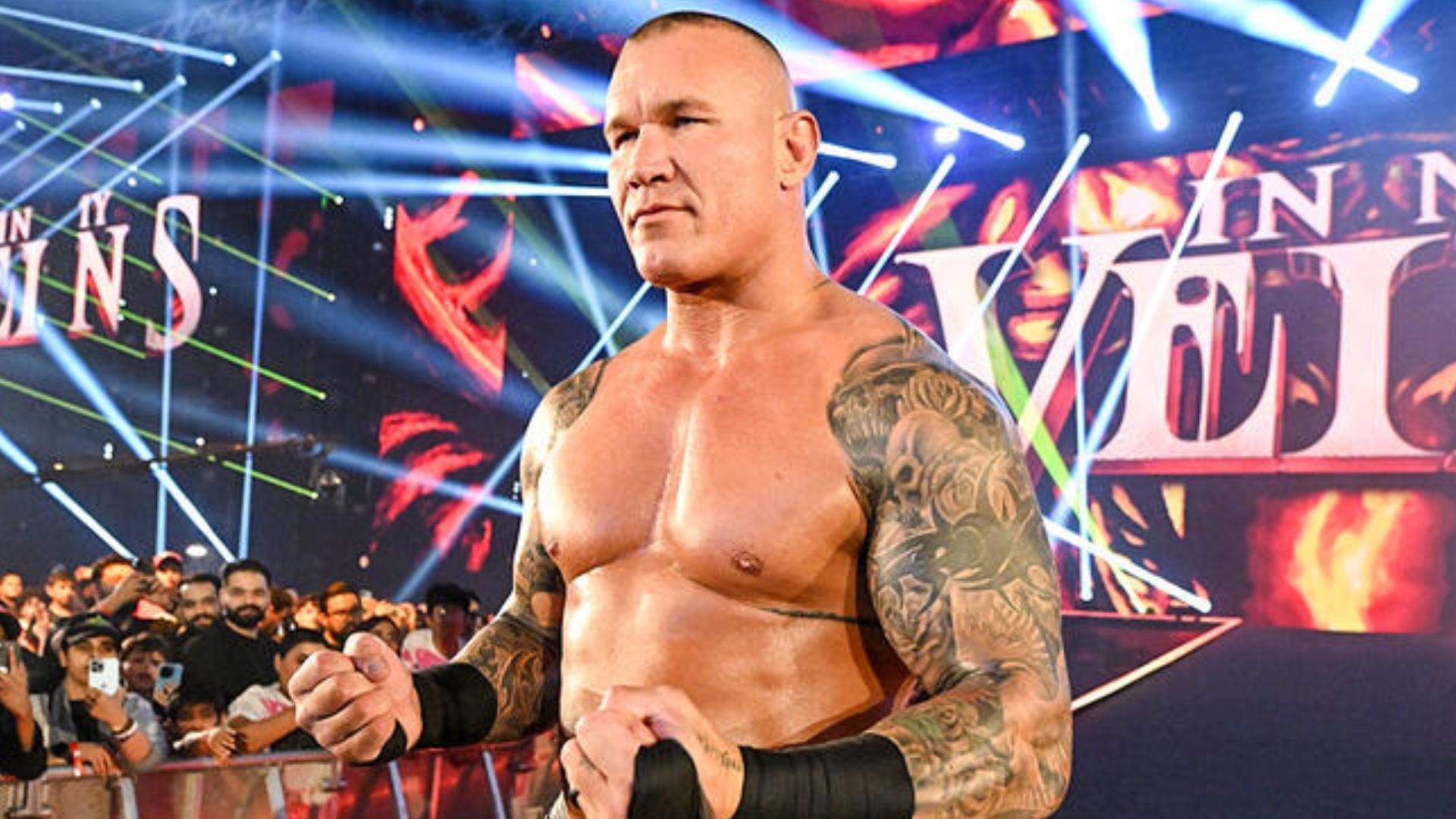 Randy Orton during his entrance [Image Credits: WWE.com]